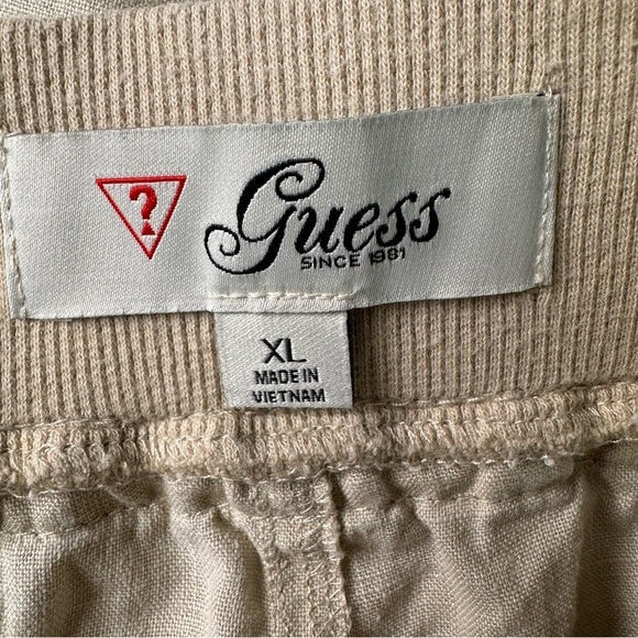 Guess Tan Linen Lightweight Shorts Size XL - Picture 5 of 12